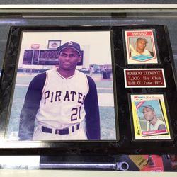1973 Roberto Clemente Pirates Framed Photo Plaque w/Card 💵  💳  💵  Cash and Card Accepted
