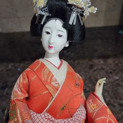 Vintage Authentic Japanese “YANGAKI” Geisha Doll 18"