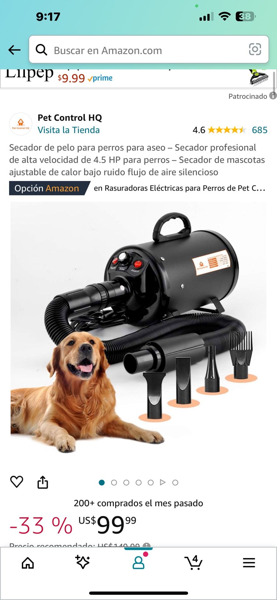 Secador de pelo para perros para aseo – Secador profesional de