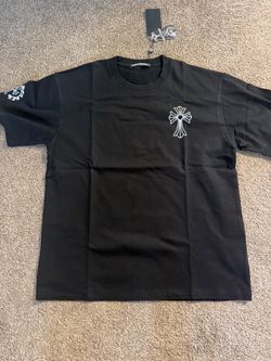 Trendy Black T shirt with cross logo S,M,L