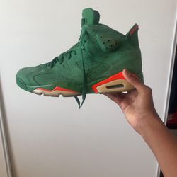 size 13 jordan 6 gatorade green