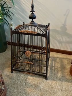 Vintage Decorative Metal Bird Cage