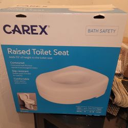 CAREX 5.5 RAISED TOILET SEAT FOR SENIORS