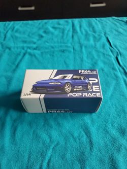 MY 1/64 POP RACE HONDA CIVIC PANDEM EG6 BLUE.