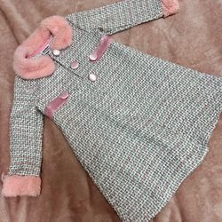 Bluberry Boulevard Princess Tweed Coat Like New! Size 5 years old
