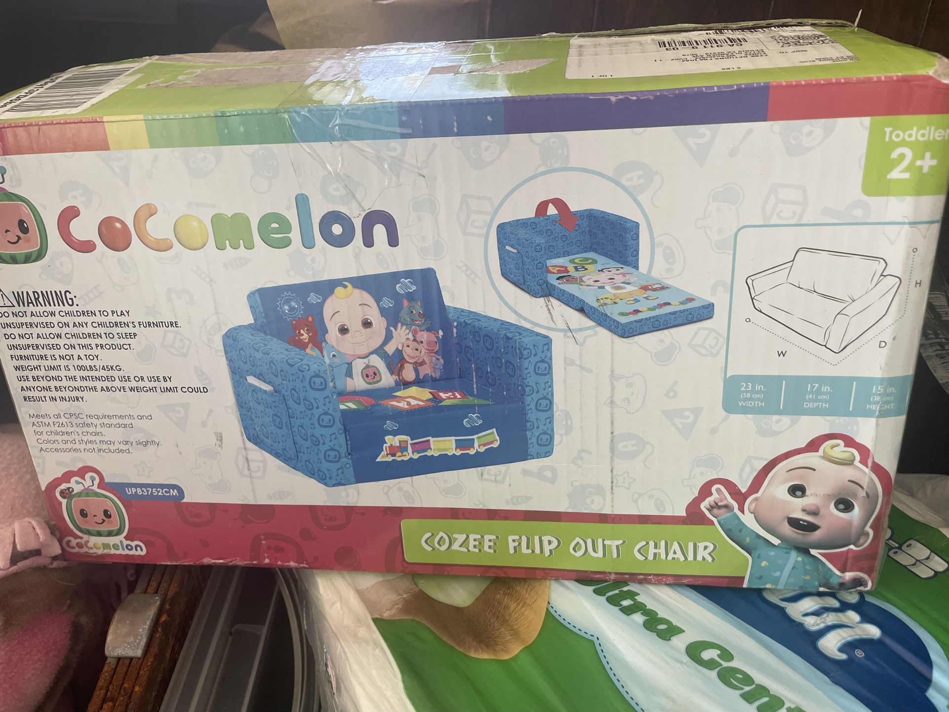 New CoCoMelon Toddler Lounge Chair Couch