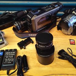 Olympus & Panasonic Digital Cassette Camcorder BUNDLE