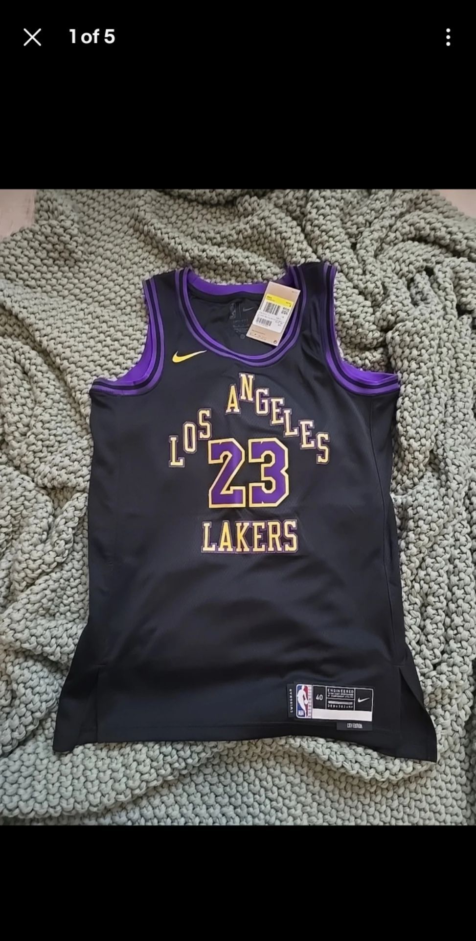 ✨️NWT✨️ Men's Nike City Edition Swingman Los Angeles Lakers Lebron James Jersey