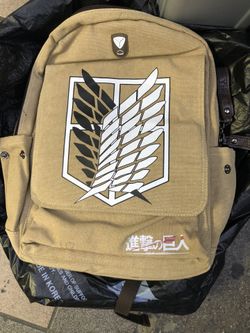 Attack On Titan Large Canvas Backpack