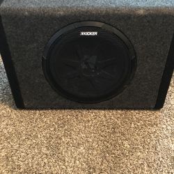 Kicker 10” Subwoofer With Built In Amp