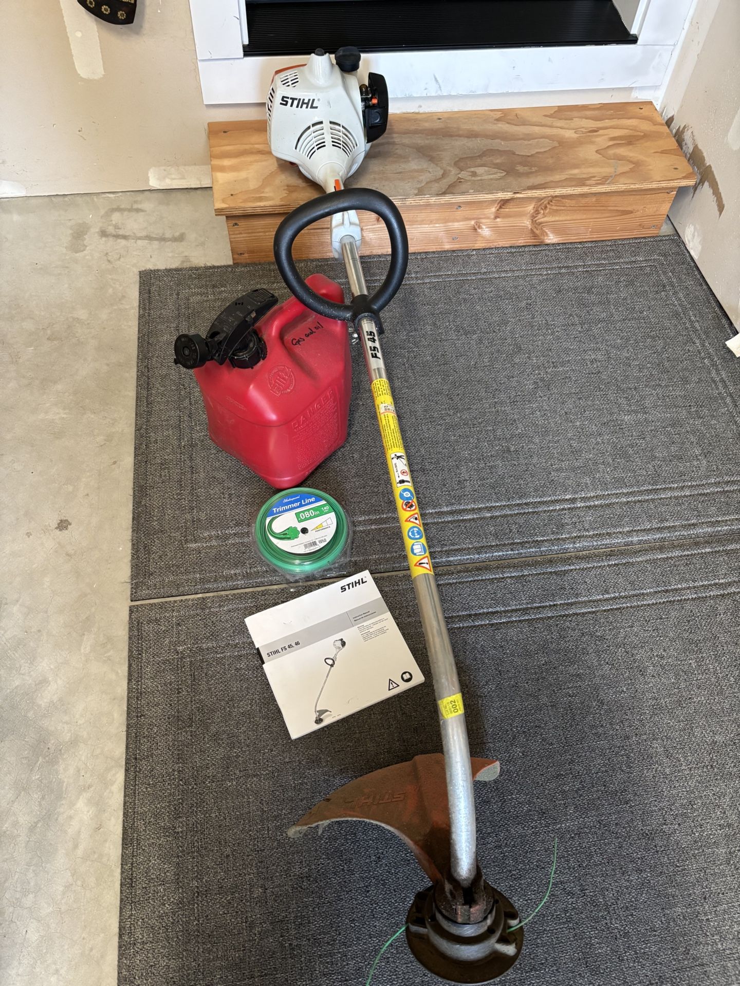 STIHL String Trimmer FS45 With Manual, String & Gas Can