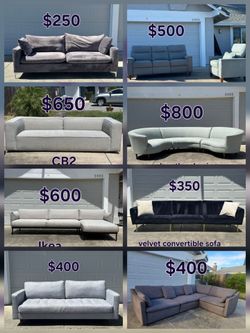 Multiple Deep Cleaned Sofas Available – Starting at $250/ Free delivery