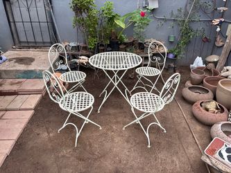 Metal Garden Table Set