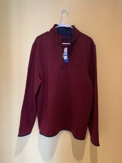 Nautica Fleece Quarter Zip Sweater Mens XL