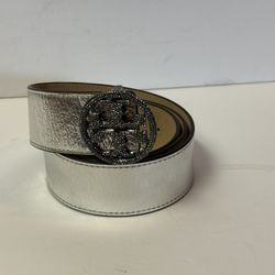 Tory Burch Women's Miller Metallic Leather Belt
