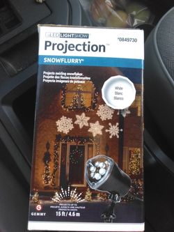 Snow flake light projector