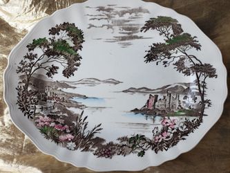 English Staffordshire Olde Avon Dale platter