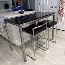 Room & Board Quartz Stainless Steel Table