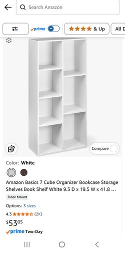 Amazon Basics 7-cube organizer