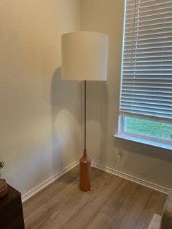 West Elm Floor Lamp | Cool Walnut Base