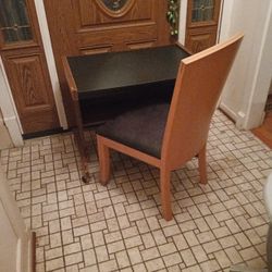 Wood Desk And Chair For One Low Price 