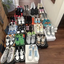 27 Pairs of Fashion Sneakers For Sale Please Read description