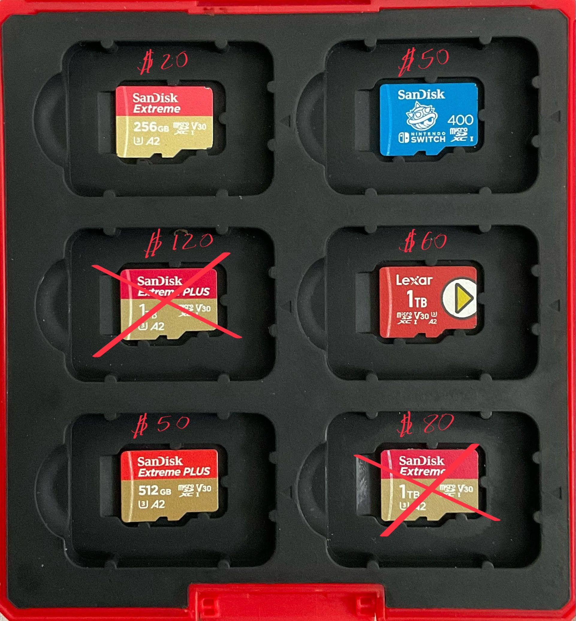 Microsd Cards For Asus Rog Ally, Steam Deck, Nintendo Switch, Lenovo Legion Go, Dji Drones And More