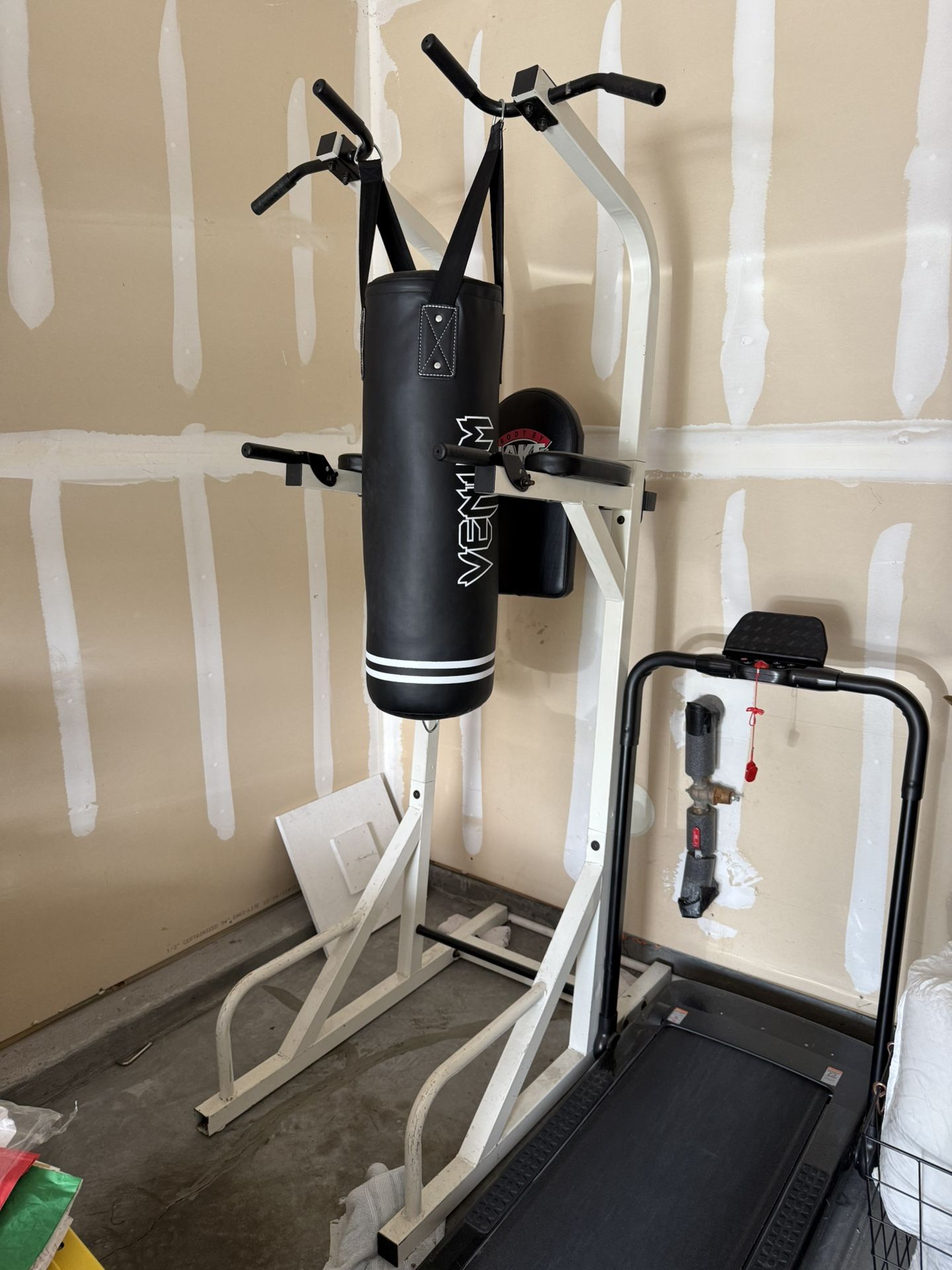 Pull Up Tower And Punching Bag