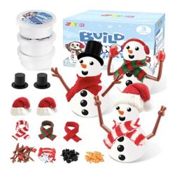 Build Your Snowman Pack Of 3 DIY Crafting Kit Ages 6+ Christmas Games New Sealed