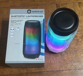 Switch On Bluetooth Speaker Portable LED Light Wireless TWS 16 Hours Playback
