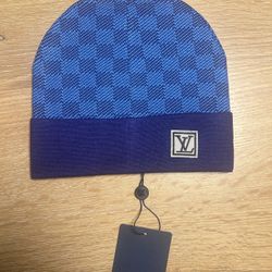 Blue louie vuttion beanie 