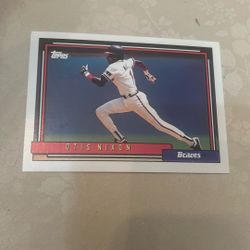1992 Topps #340 Otis Nixon Gold Winners - Atlanta Braves