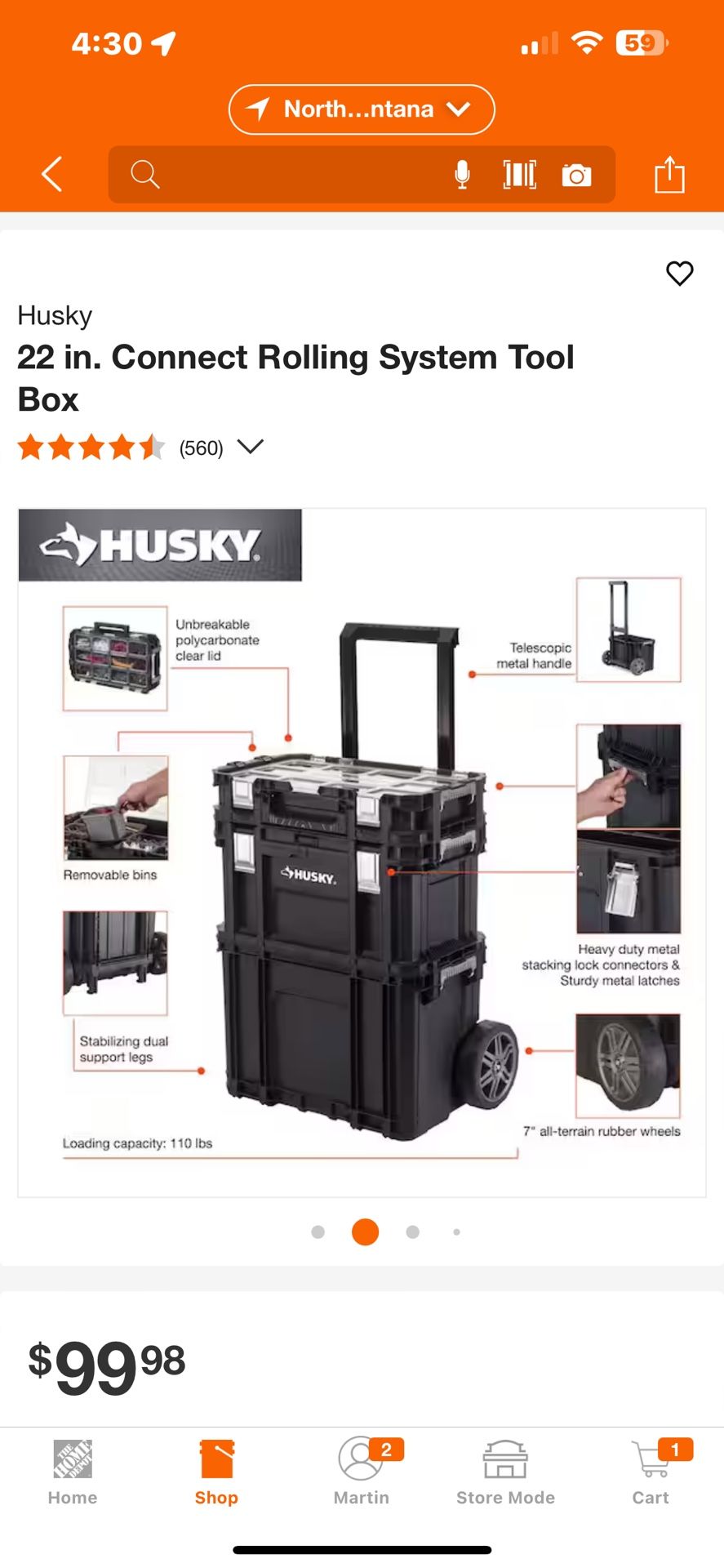 Husky Rolling Toolbox