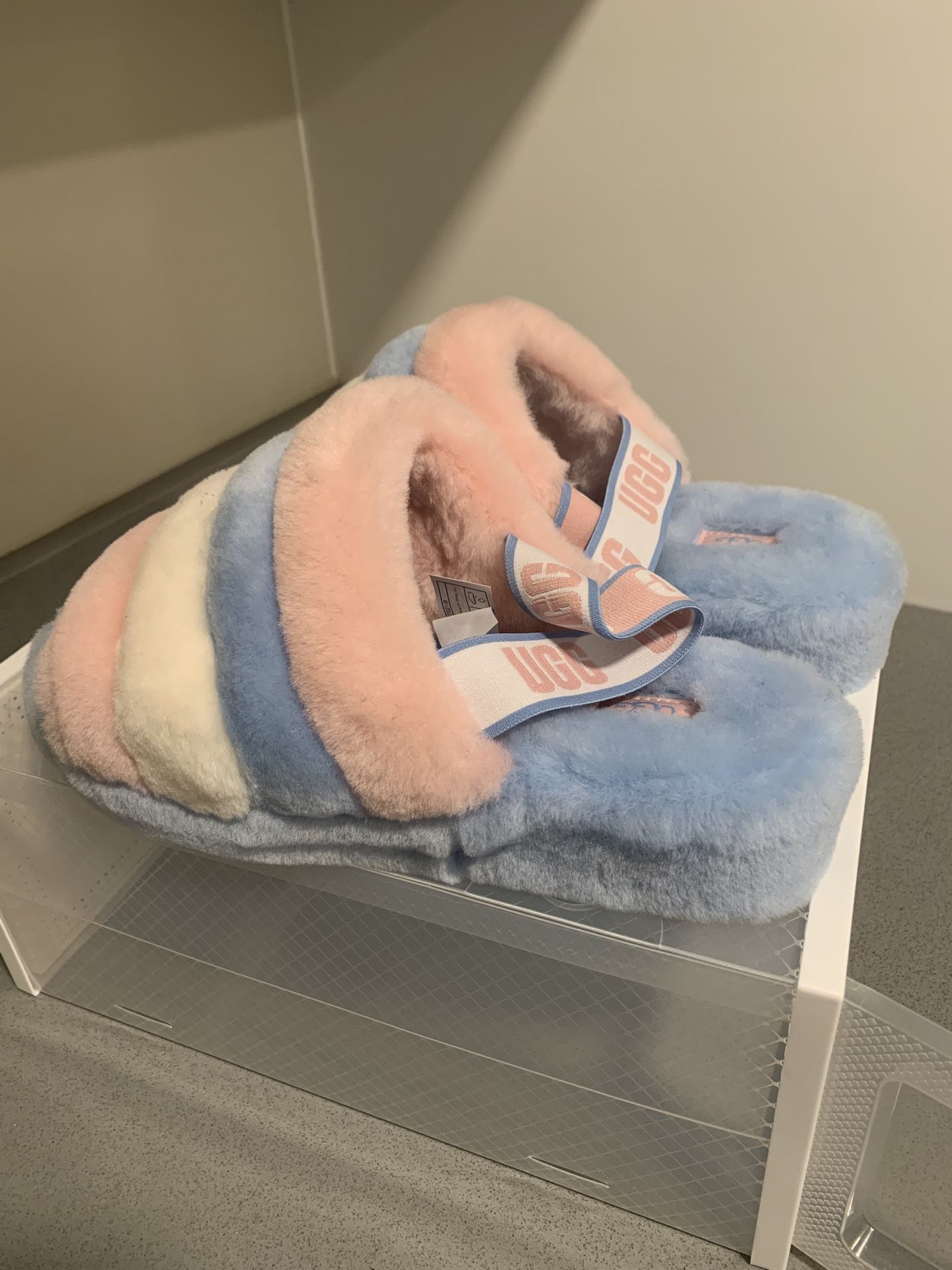 UGG Pride Fluff Yeah Slide Size 12