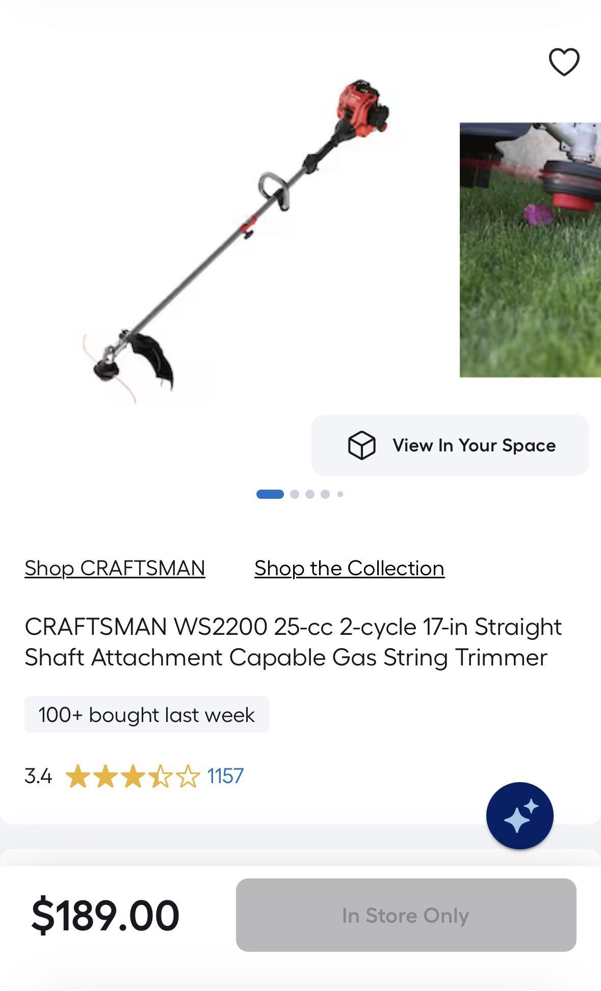 CRAFTSMAN Gas String Trimmer