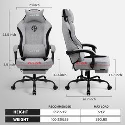 Gaming Chair With Footrest Brand New 