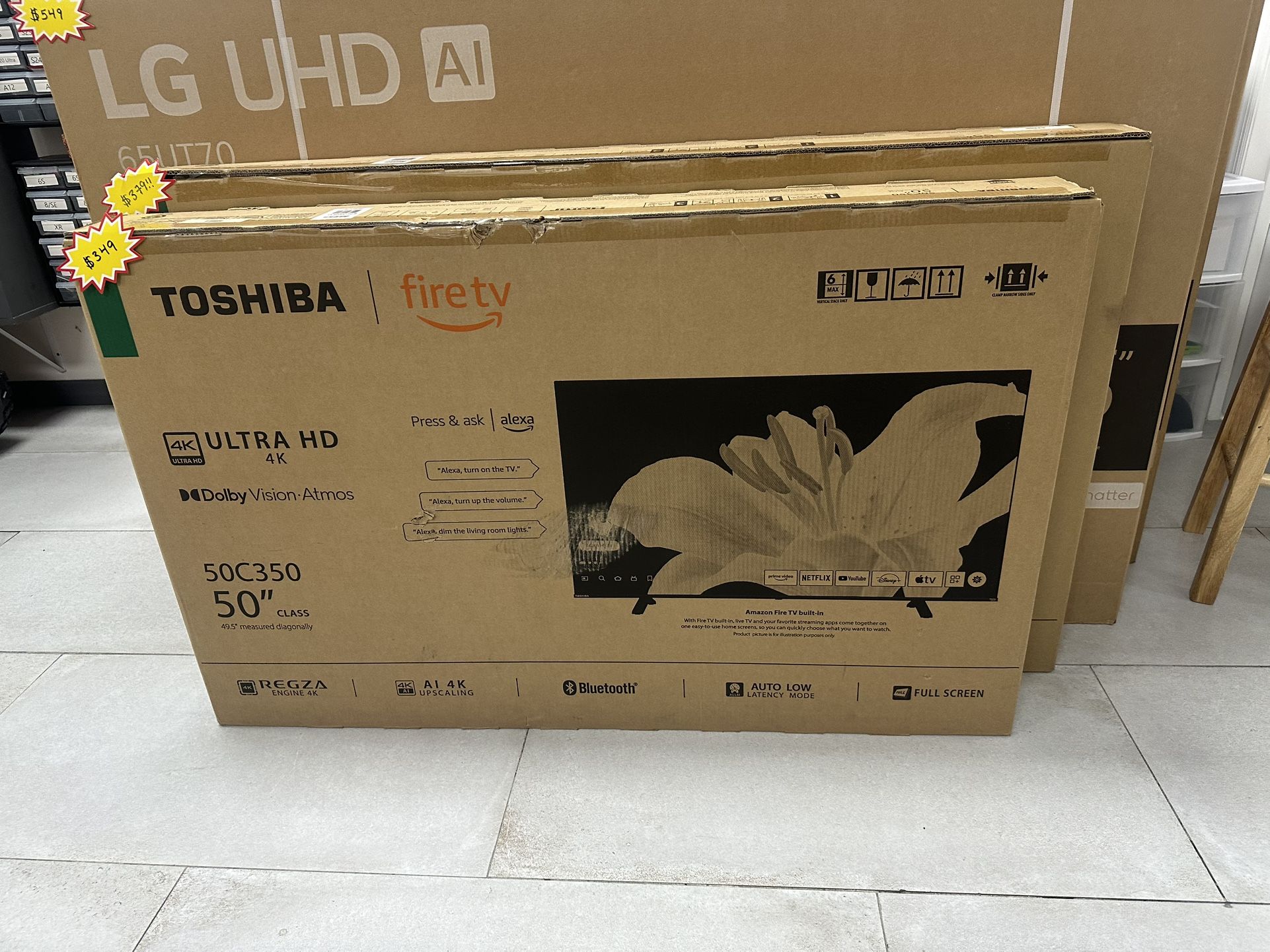 Toshiba 50” 4K Fire TV! $349 Cash! Financing Available!