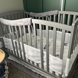 For Sale: Gently Used Gray Baby Crib