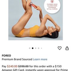 Foreo Laser Hair Removal FOREO PEACH 2 IPL Hair Removal Device  New