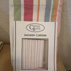 New Casual Bath Shower Curtain  72 X 74 Inch