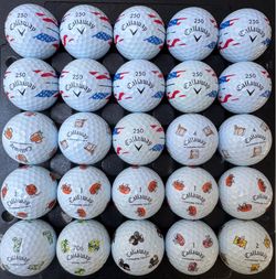 Golf balls chrome tour edition special
