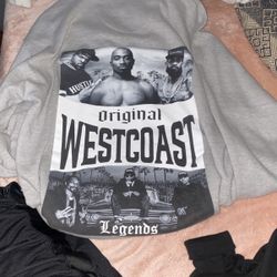 Gray West Coast Hoodie 2XL
