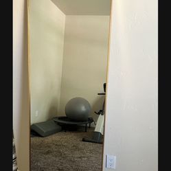 Body Mirror Gold Trim 