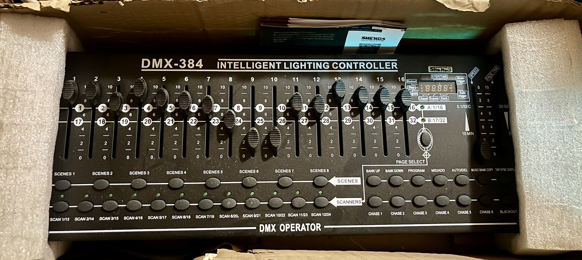 DMX-384 INTELLIGENT LIGHTING CONTROLLER