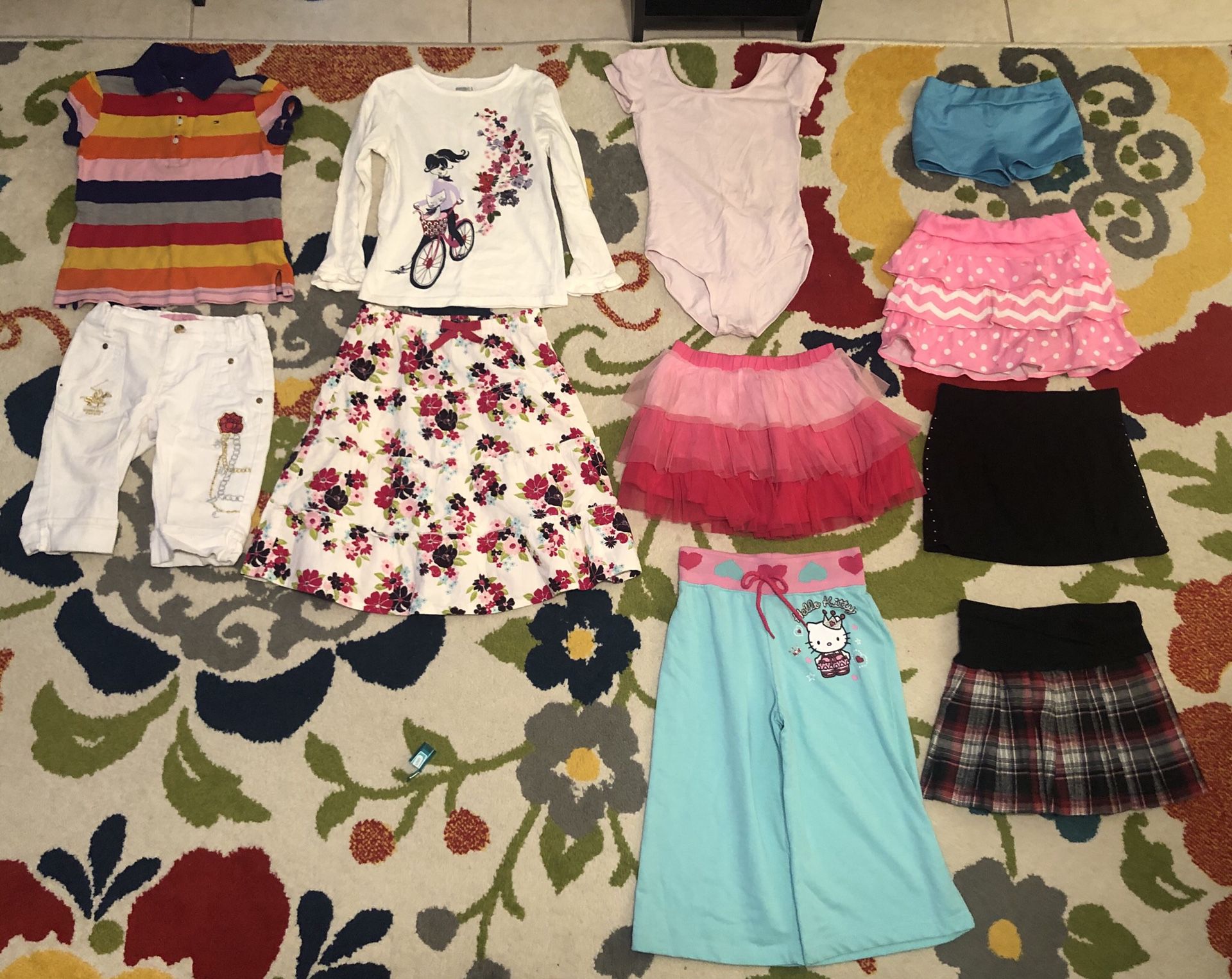 Lot of Girls Clothes size 6 ( Tommy Hilfiger,Crazy8,Hello Kitty by Macy’s,Danskin,Okie Dokie...)