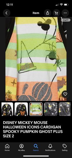 Halloween Mickey Mouse Cardigan