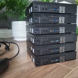 6x Dell 7050 7thGen Micro PC Lot | i5-7500 | 256NVMe | 8Gb | 10/11Pro | WiFi | BluTooth | Chrgr | Clean/Fast/Cheap| No Offers Plz |