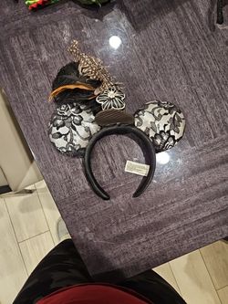 Black lace nightmare before Xmas Mickey Ears