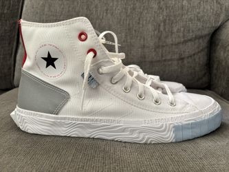 Converse CTAS Hi Reflective Shine Light Armory Blue Unisex Sneakers A01420C NWT