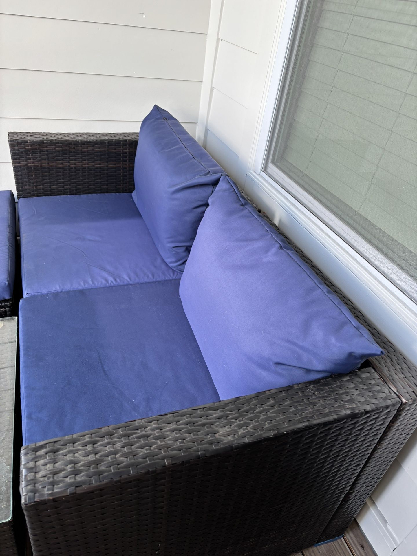 Blue Patio Sectional